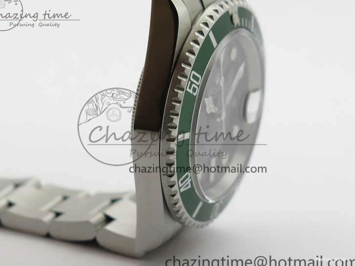 0512 Neat Submariner 16610 LV Green No Rehaut Engraving 904L Steel ARF1:1 Best Edition on SS Bracelet SH 2955